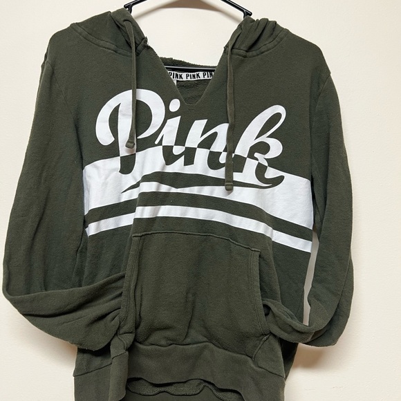 Vintage Victoria’s Secret black and pink Wisconsin hoodie